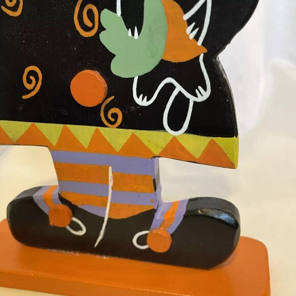 Wooden Witch by Seasonal Specialties Company 13.5" Freestanding Halloween Decor - Picture 12 of 13